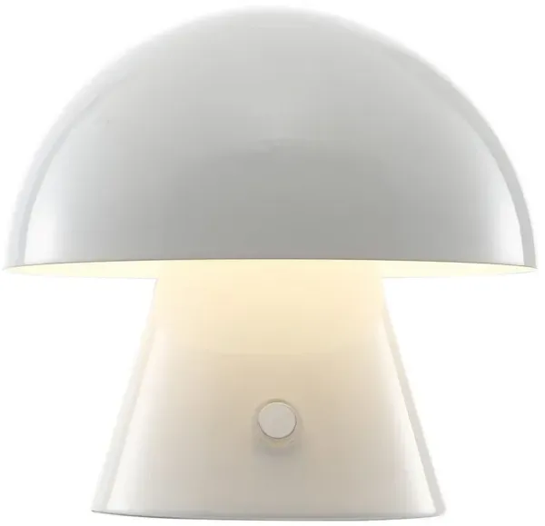 Porcini Contemporary Bohemian Rechargeablecordless Iron Integrated LED Mushroom Table Lamp
