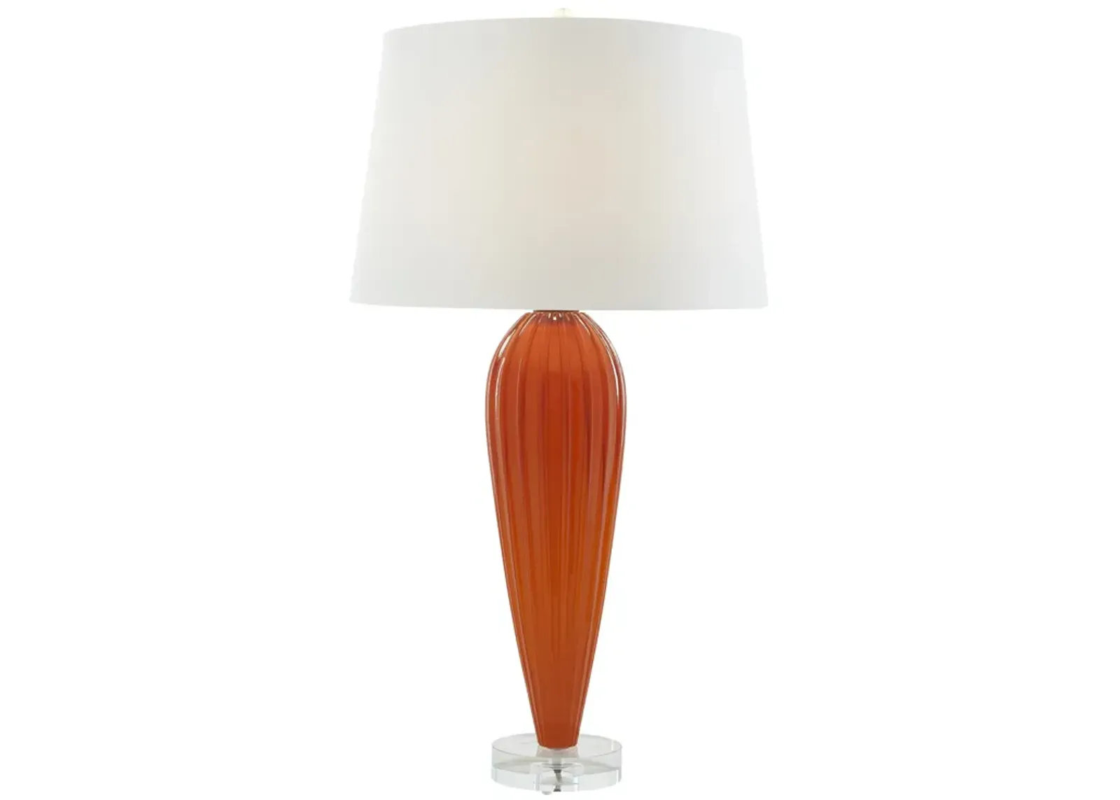 Teardrop Glass Lamp-Orange