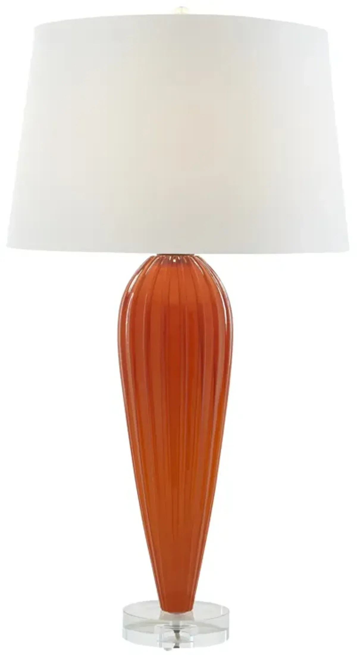 Teardrop Glass Lamp-Orange