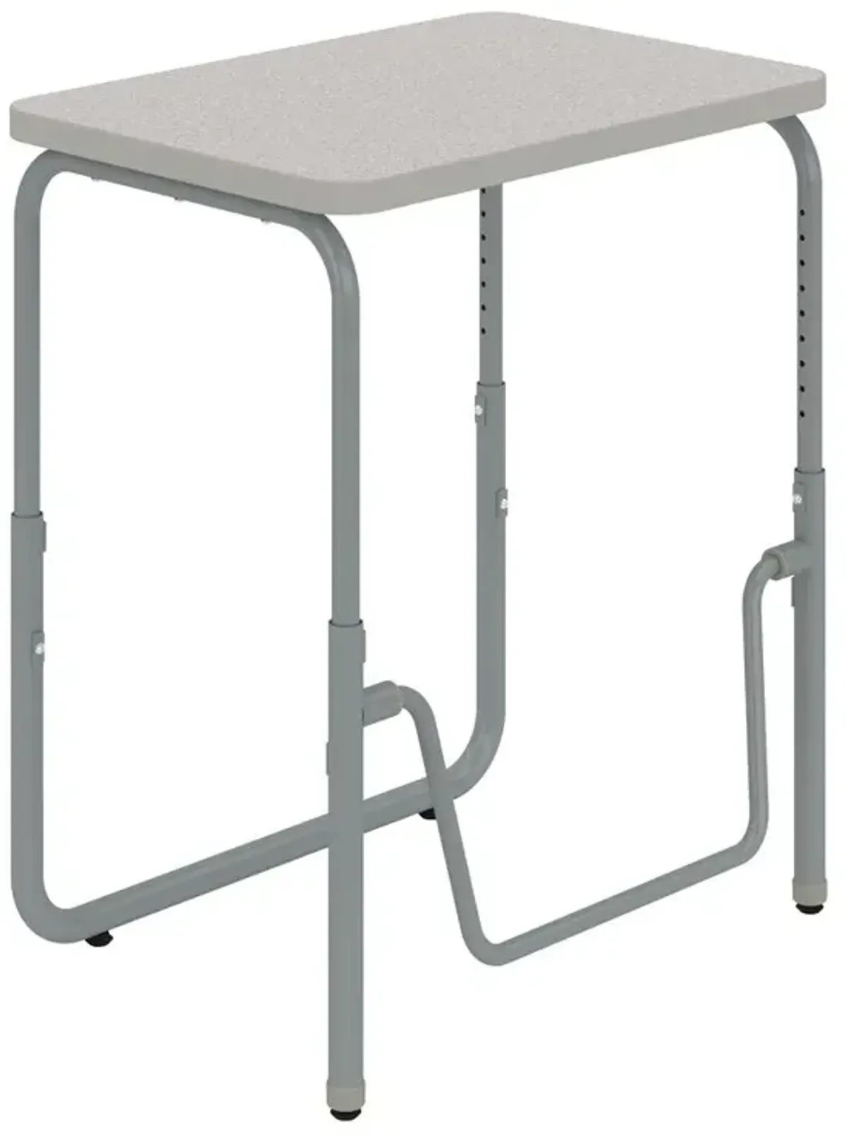 AlphaBetter® 2.0 Height – Adjustable Student Desk with Pendulum Bar 22”-30” - PebbleGray