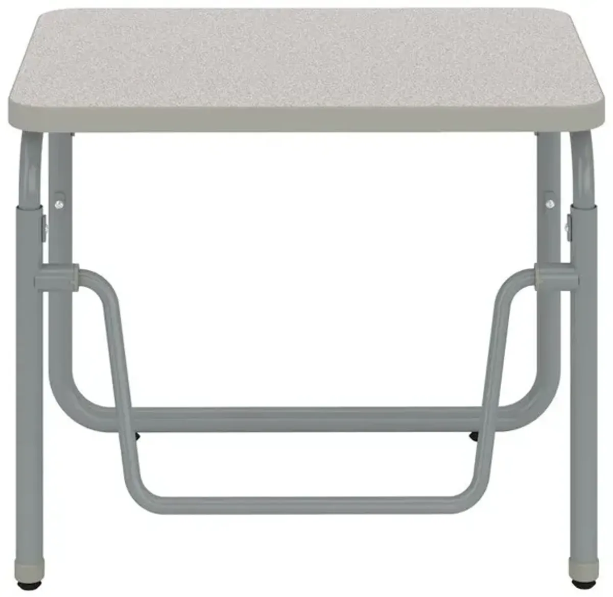 AlphaBetter® 2.0 Height – Adjustable Student Desk with Pendulum Bar 22”-30” - PebbleGray