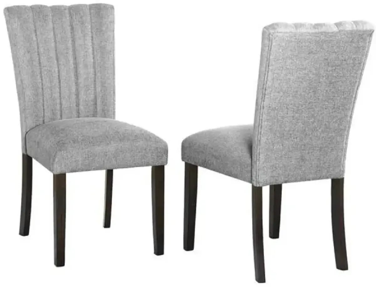 Dark grey dining side chairs (SET OF 2)