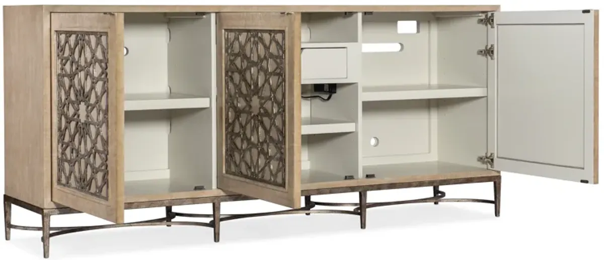 Melange Suzani Three Door Entertainment Console