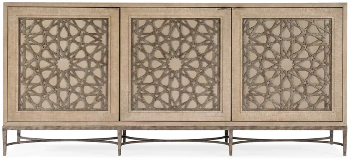 Melange Suzani Three Door Entertainment Console