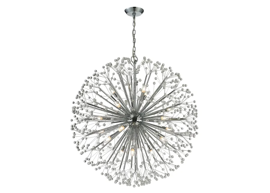 Starburst 36'' Wide 19-Light Chandelier