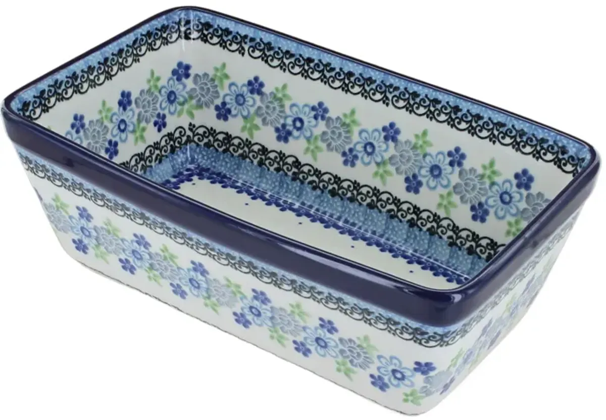 Blue Rose Polish Pottery Eliza Loaf Baker