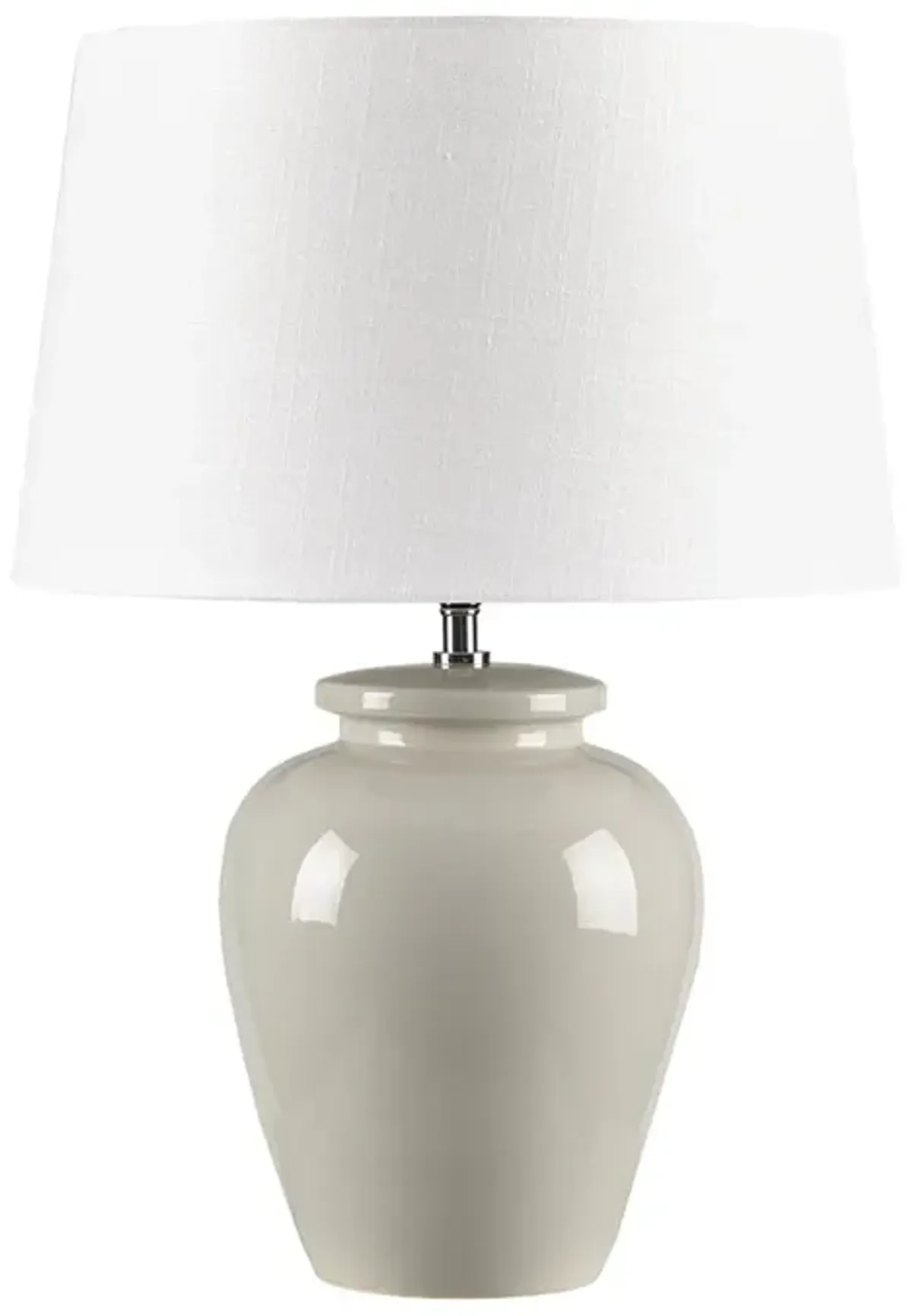 Gracie Mills Lizeth Round Ceramic Base Table Lamp