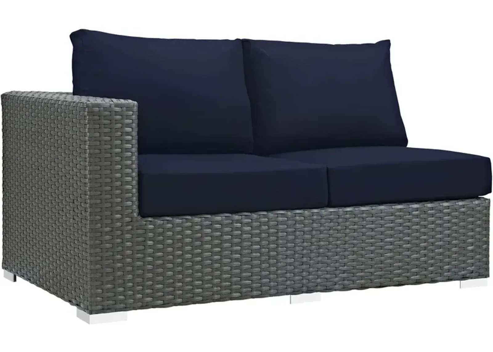 Modway - Sojourn Outdoor Patio Sunbrella® Left Arm Loveseat