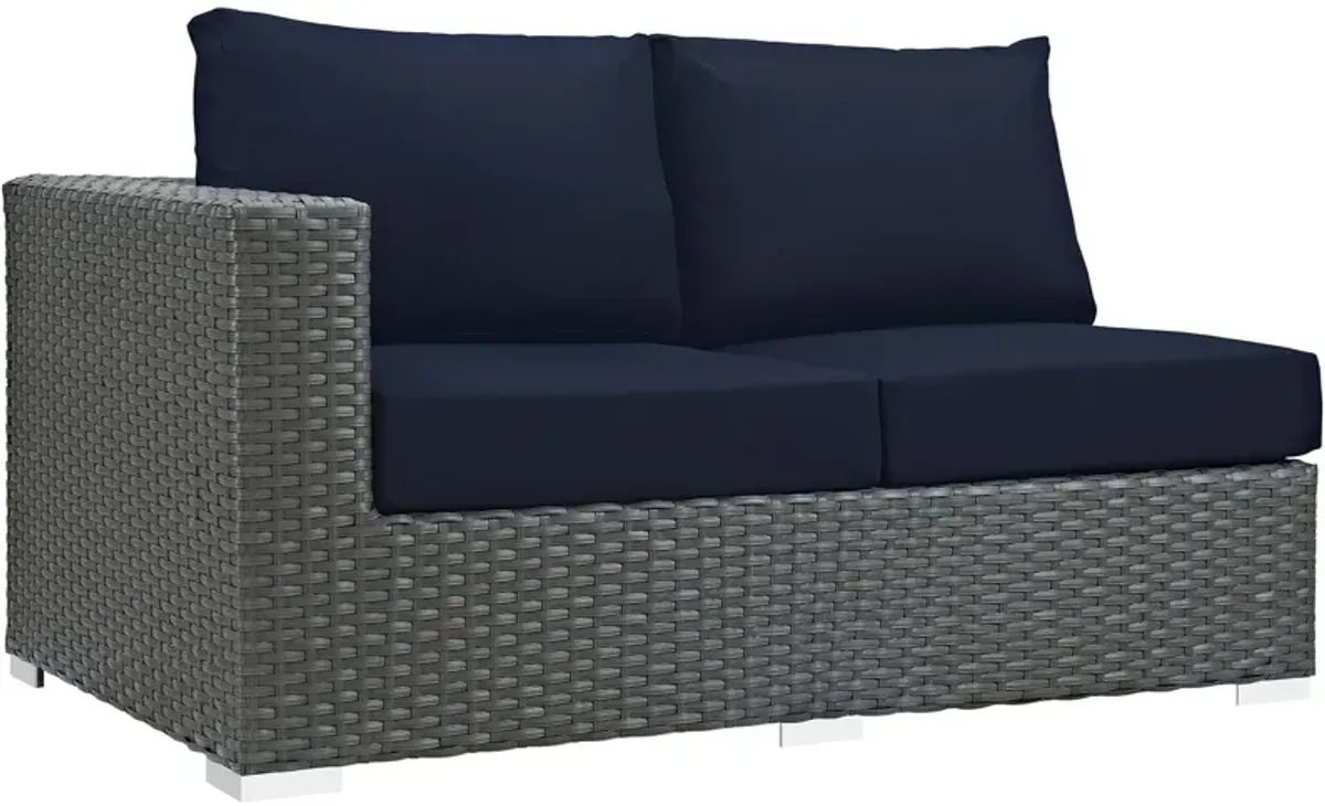 Modway - Sojourn Outdoor Patio Sunbrella® Left Arm Loveseat