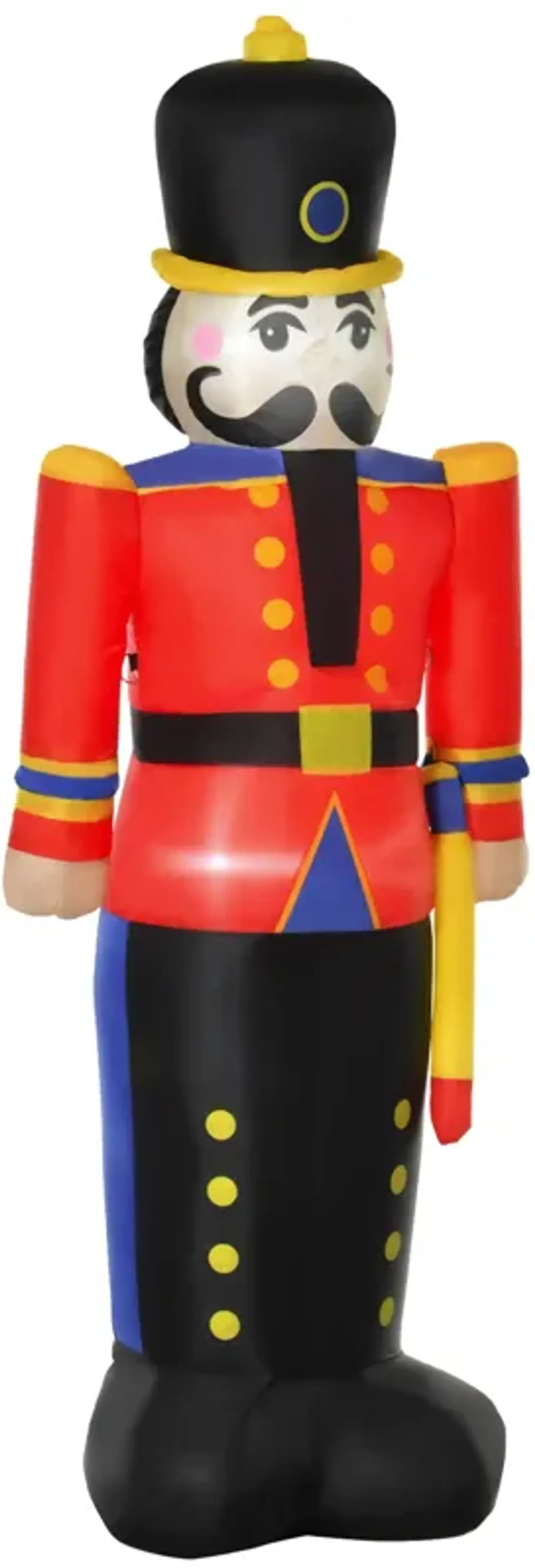 6' Inflatable Christmas Toy Nutcracker Soldier Blow-Up Outdoor Display w/ LEDs