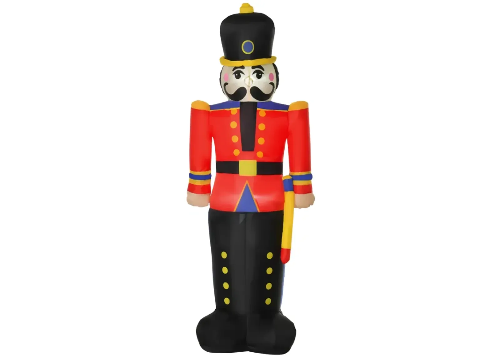 6' Inflatable Christmas Toy Nutcracker Soldier Blow-Up Outdoor Display w/ LEDs