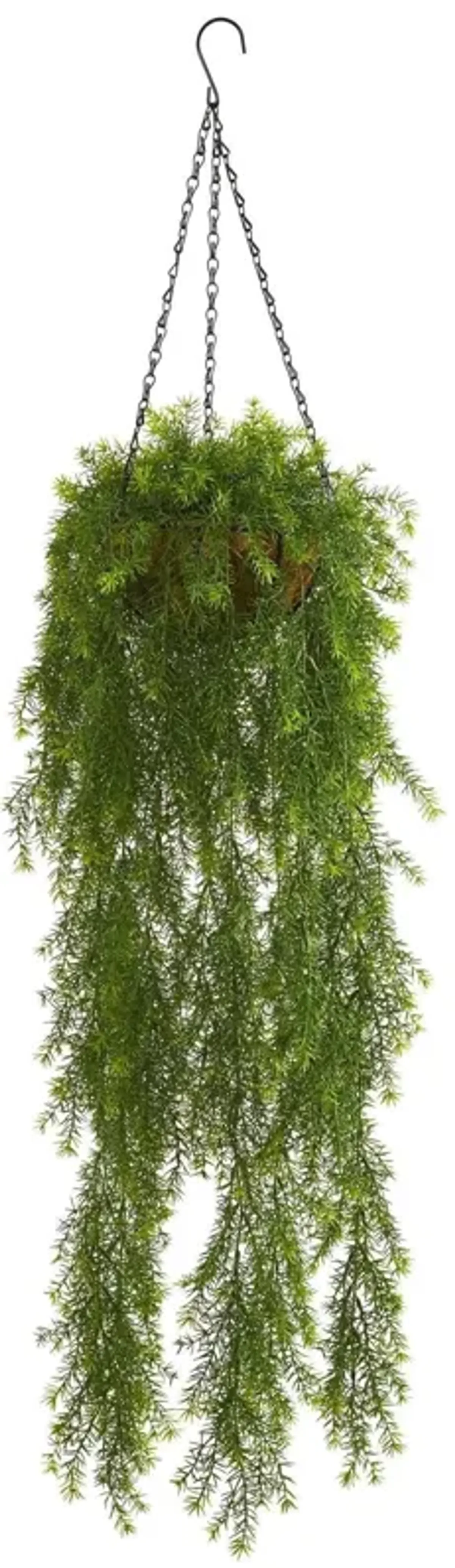 Nearly Natural 3-ft Willow Artificial Plant Hanging Basket