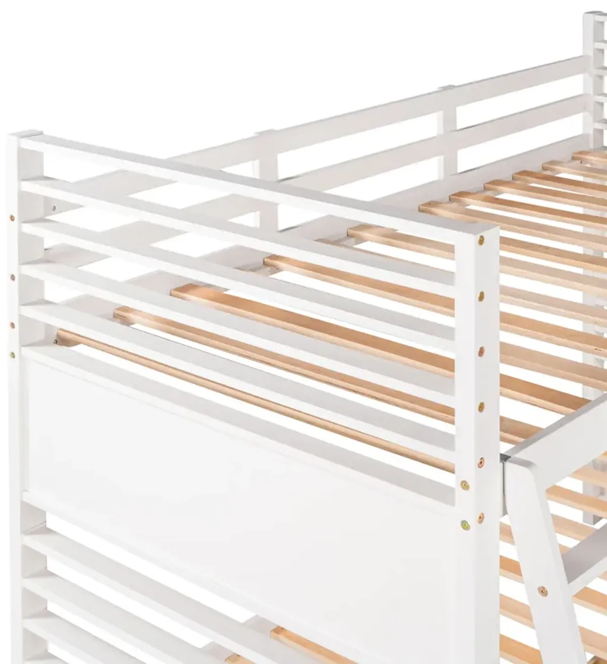 Merax Solid Wood Bunk Bed with Two Storage Drawers