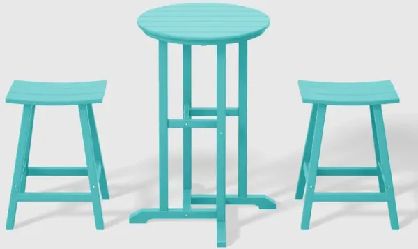 WestinTrends Outdoor Patio Counter Height Bar Stools Bistro Bar Table Set