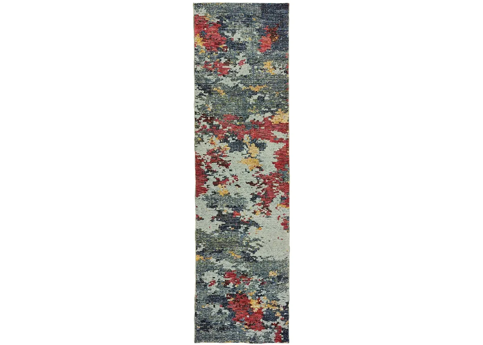 Evolution 2'6" x 12' Blue Rug