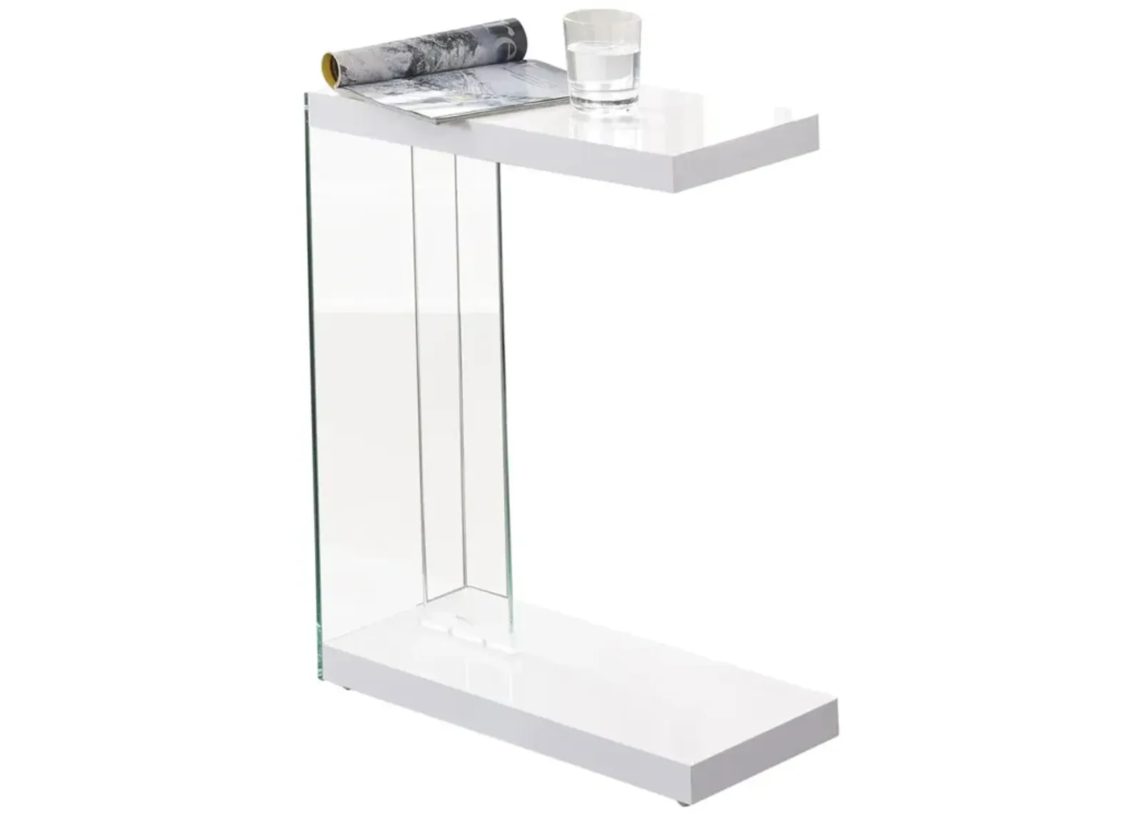 Elaina Chair Side End Table White