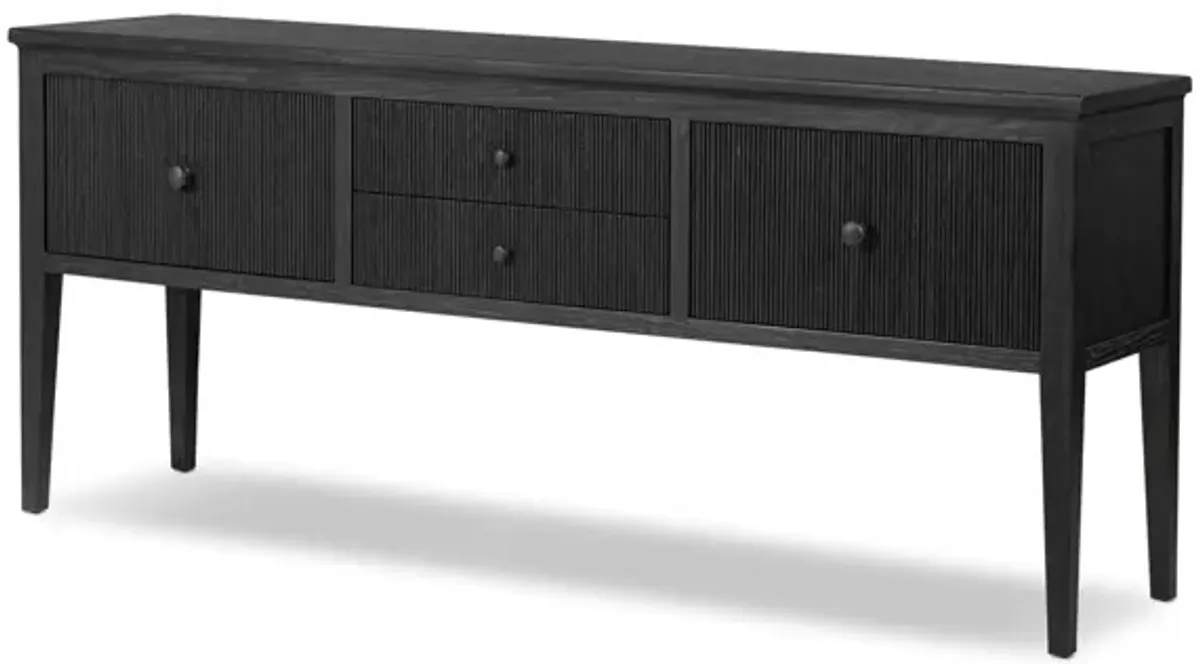 Bush Distressed Black Sideboard