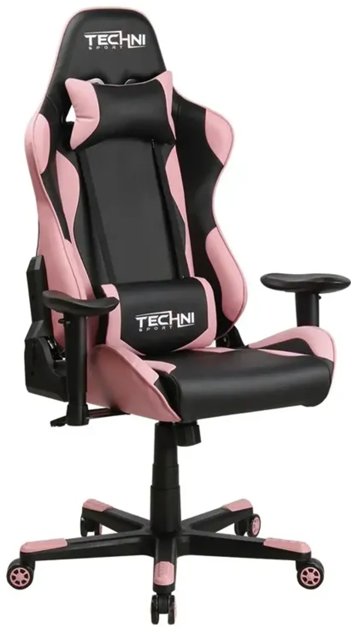 Techni Sport TS-4300 Ergonomic High Back Racer Style PC Gaming Chair, Pink