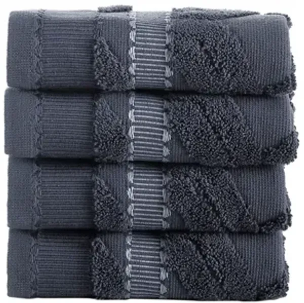 Brooks Brothers Large Square 4 pcs Wash Towels