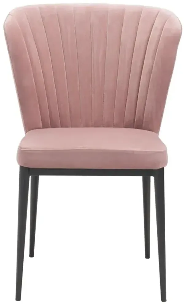 Belen Kox Tolivere Dining Chair (Set of 2), Pink Velvet, Belen Kox