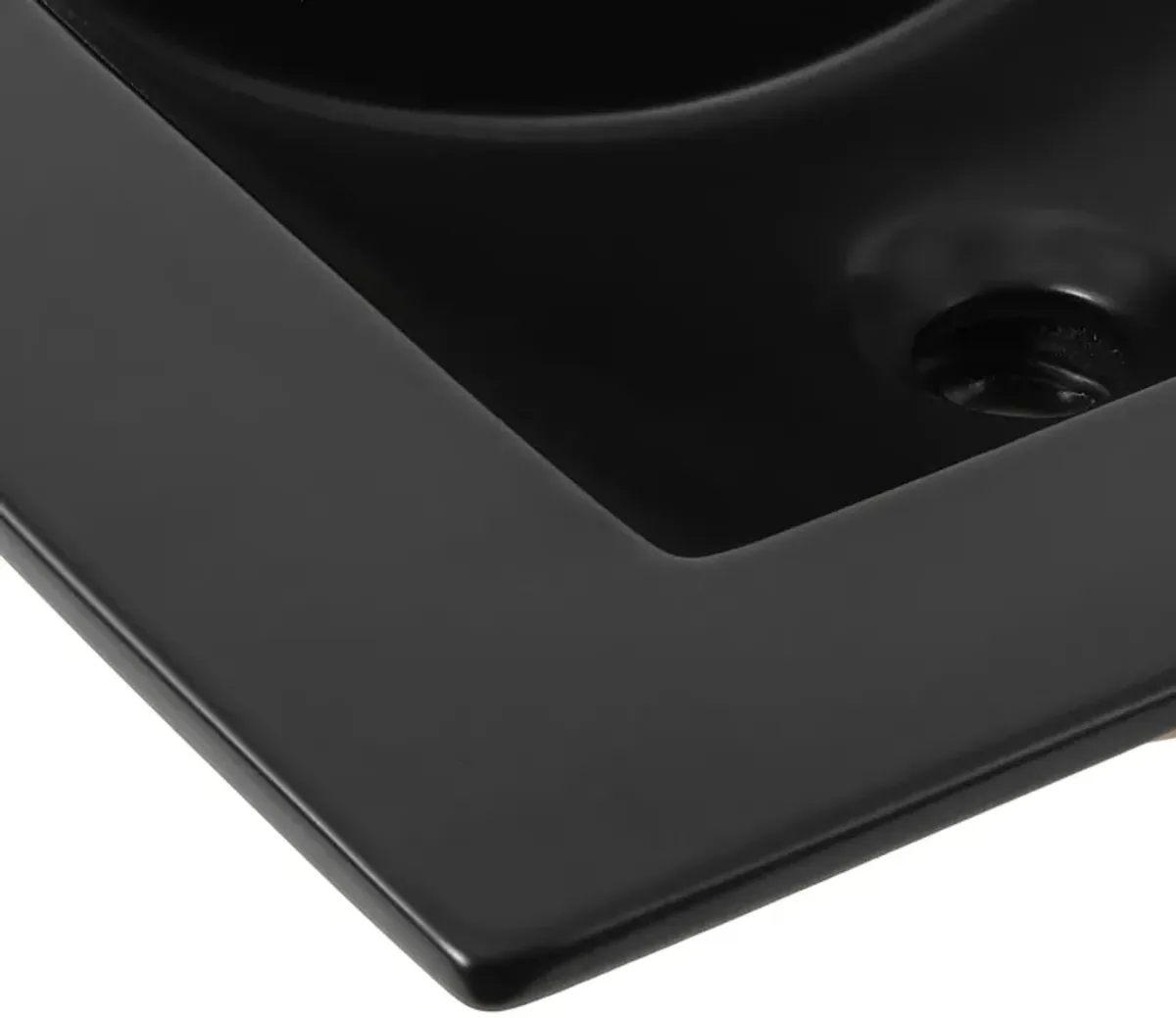 Ancillary 3-Hole Classic Contemporary Rectangular Ceramic Single Sink Basin Vanity Top