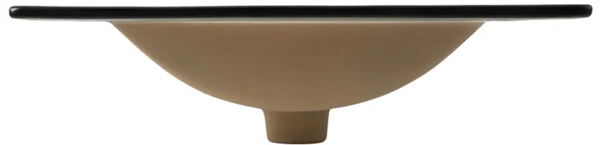 Ancillary 3-Hole Classic Contemporary Rectangular Ceramic Single Sink Basin Vanity Top