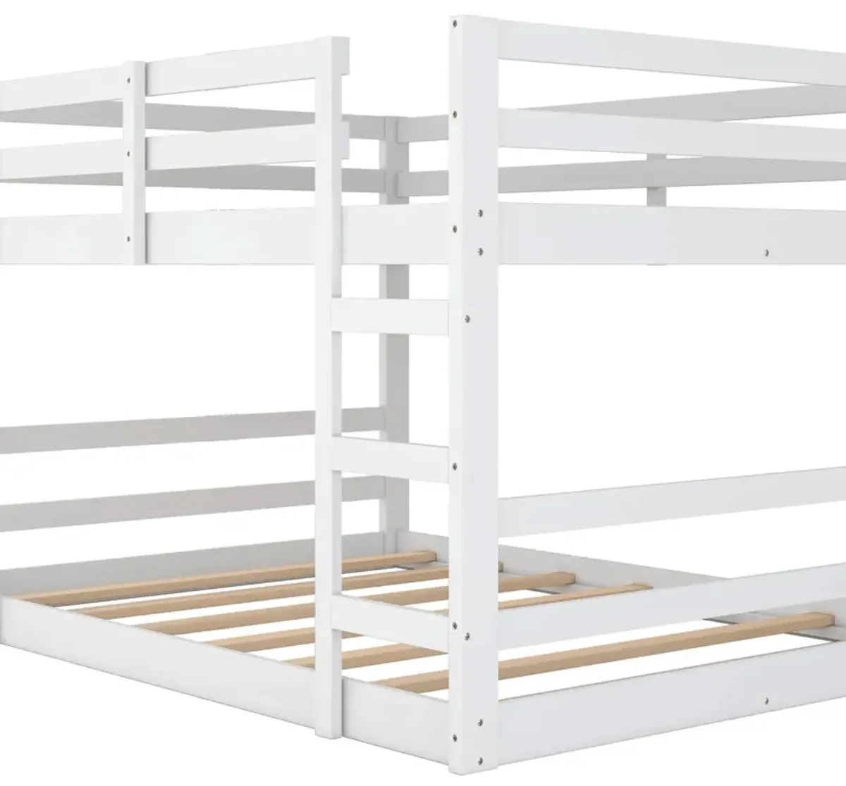 Full Over Full Bunk Bed With Ladder