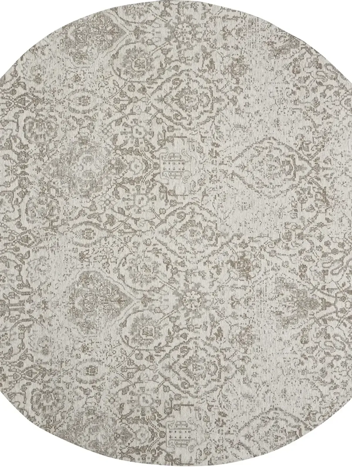 Damask DAS06 Ivory 6' x Round Rug