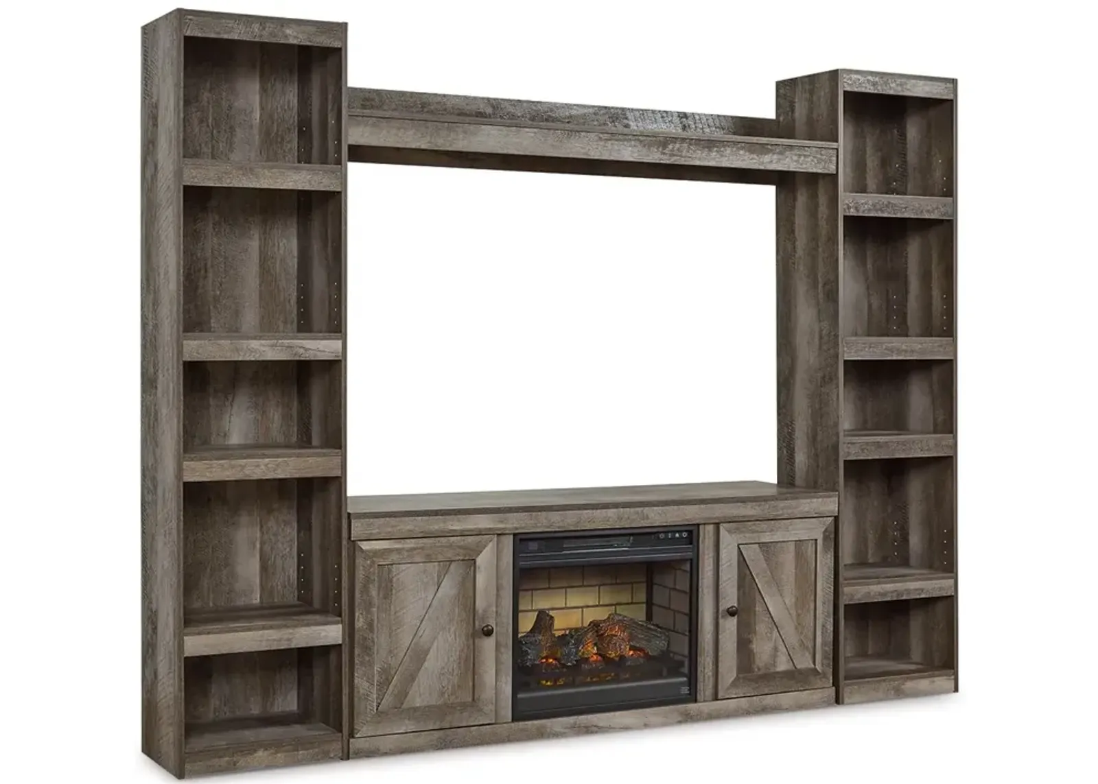 Wynnlow 4-Piece Entertainment Center with Electric Fireplace