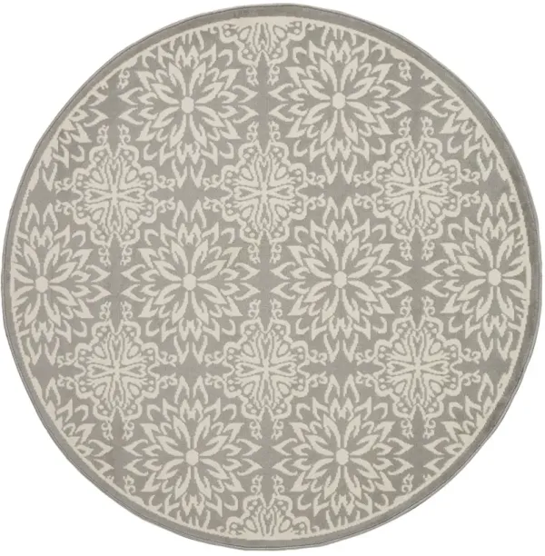 Jubilant JUB06 Ivory/Gray 8'6" x 12' Rug