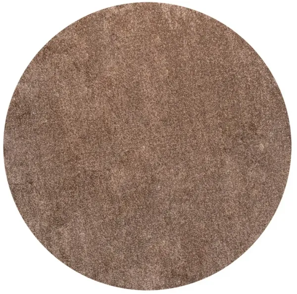 Haze Solid Low Pile Round Area Rug