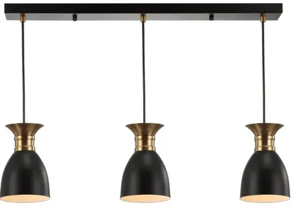 Edison Linear 3-Light Metal Linear LED Pendant