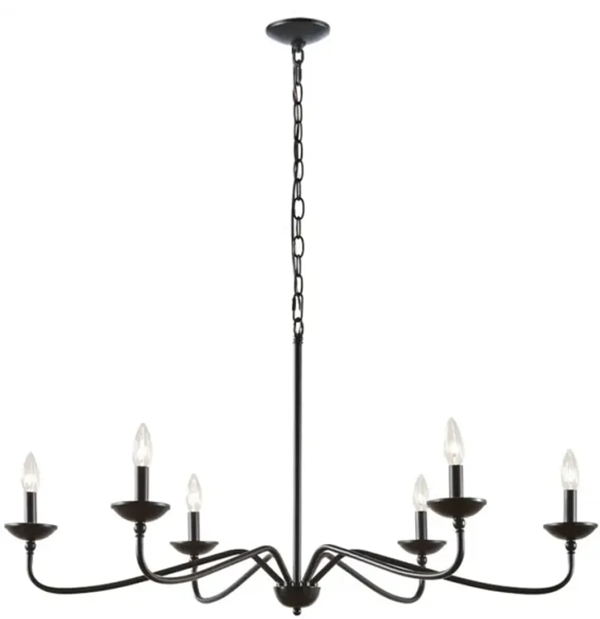 Brighton 6-Light Farmhouse Metal Chandelier