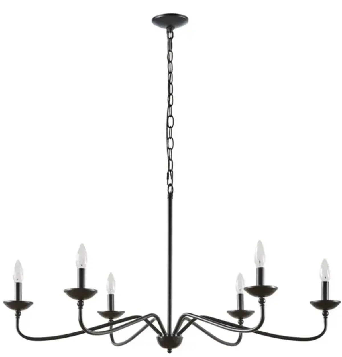 Brighton 6-Light Farmhouse Metal Chandelier