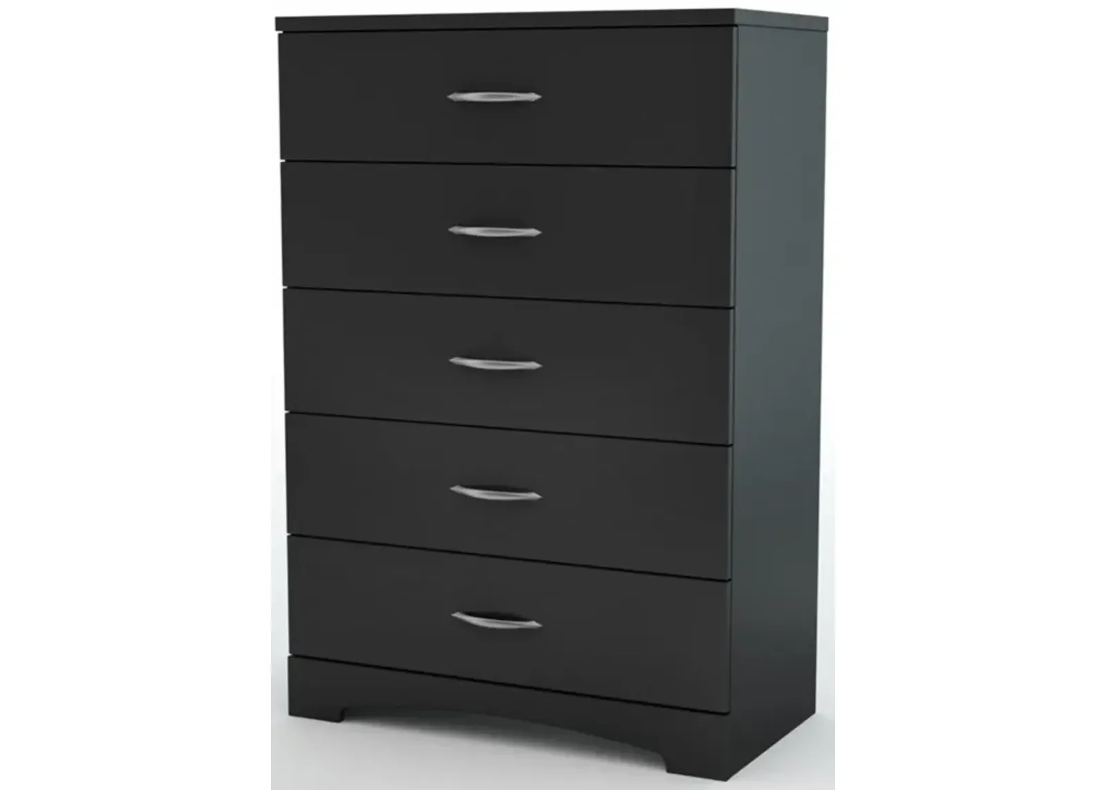 Hivvago Modern 5-Drawer Chest in Black Finish