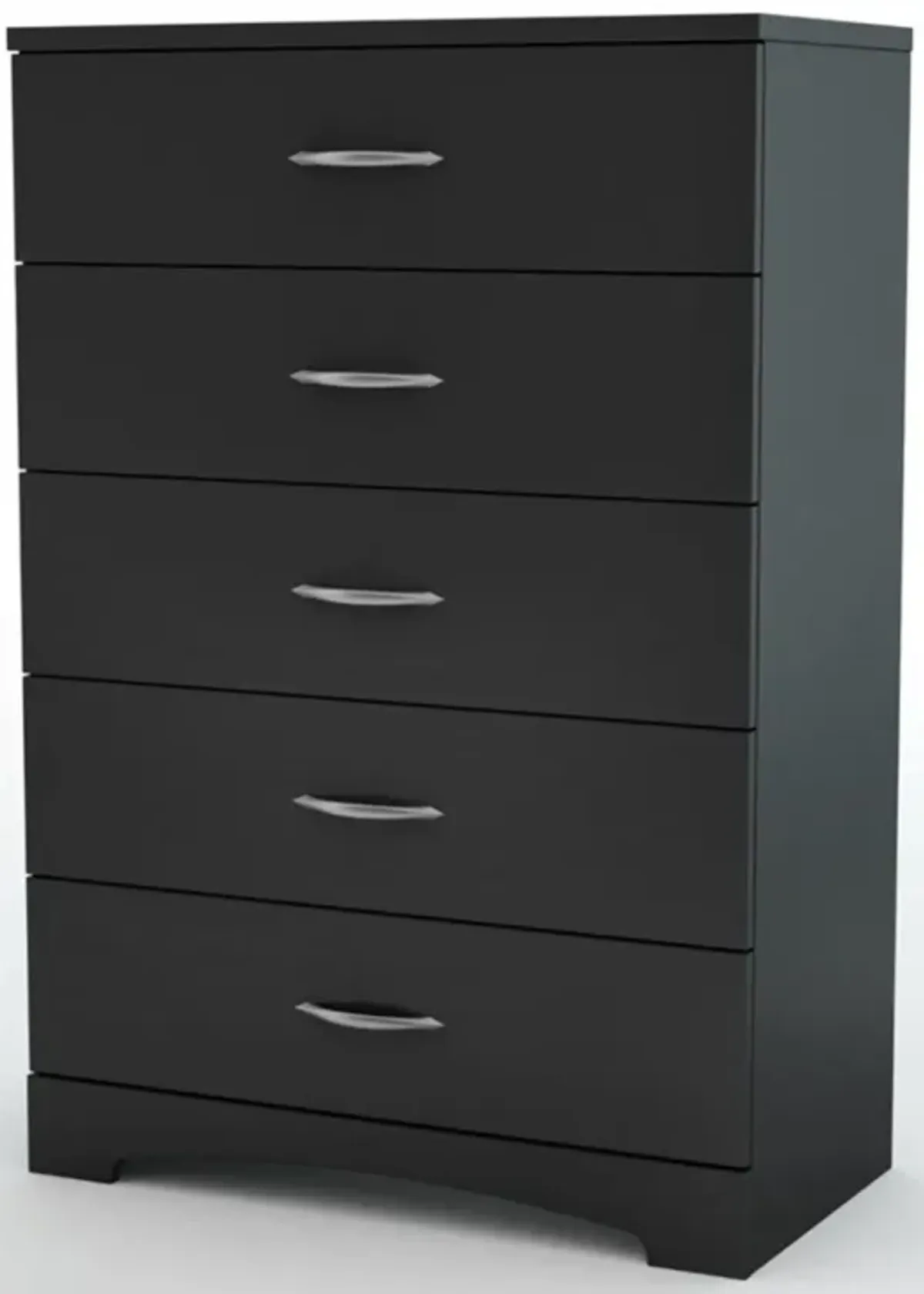 Hivvago Modern 5-Drawer Chest in Black Finish