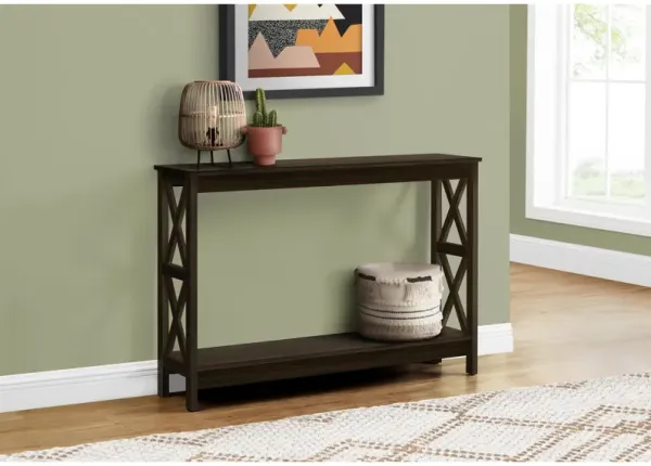 Monarch Specialties I 2790 Accent Table, Console, Entryway, Narrow, Sofa, Living Room, Bedroom, Laminate, Brown, Contemporary, Modern