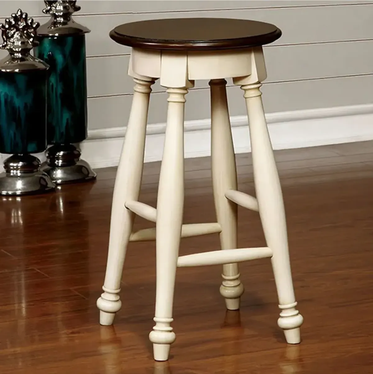 Sabrina Transitional Counter Height Stool (2/Box)-Benzara