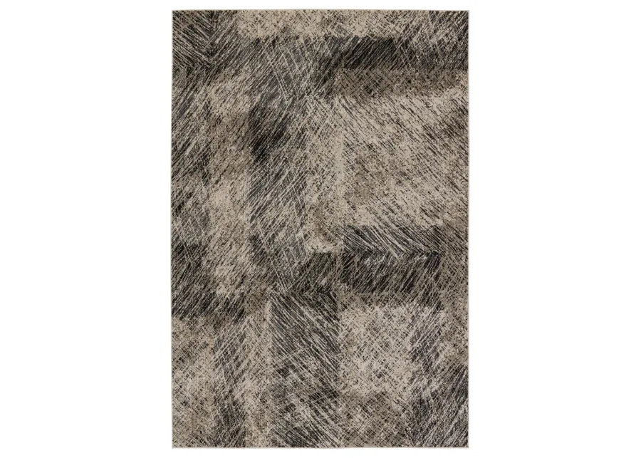 Graphite Dairon Black 2'8" x 8' Runner Rug