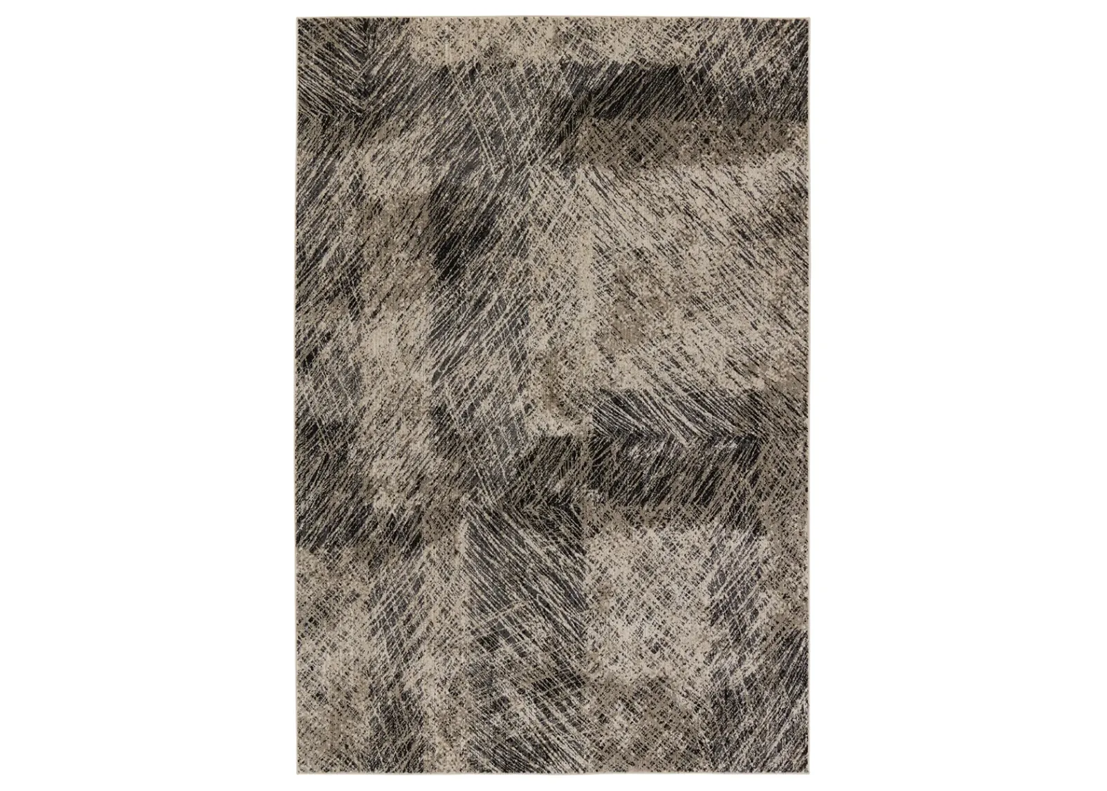 Graphite Dairon Black 2'8" x 8' Runner Rug