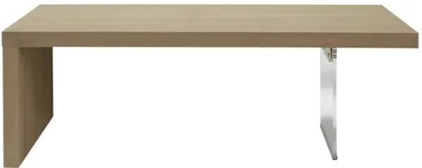 Cocktail Table, Sandstone/Acrylic