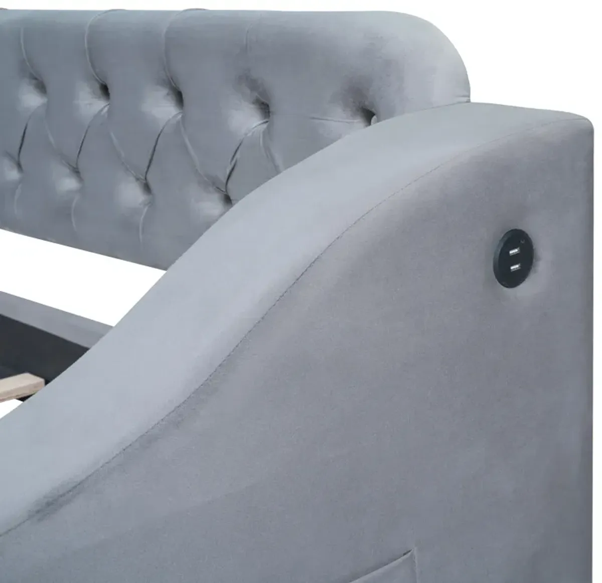 Merax Modern Daybed with Storage Armrests