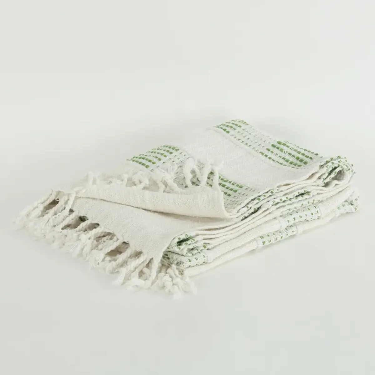 Green/Natural 50" x 60" Throw Blanket