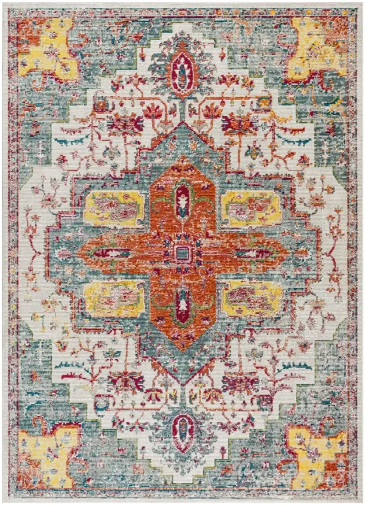 Zafra Vintage Medallion Area Rug