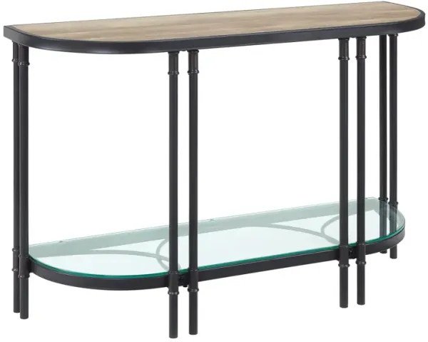 Brantley Sofa Table In Oak & Sandy Finish