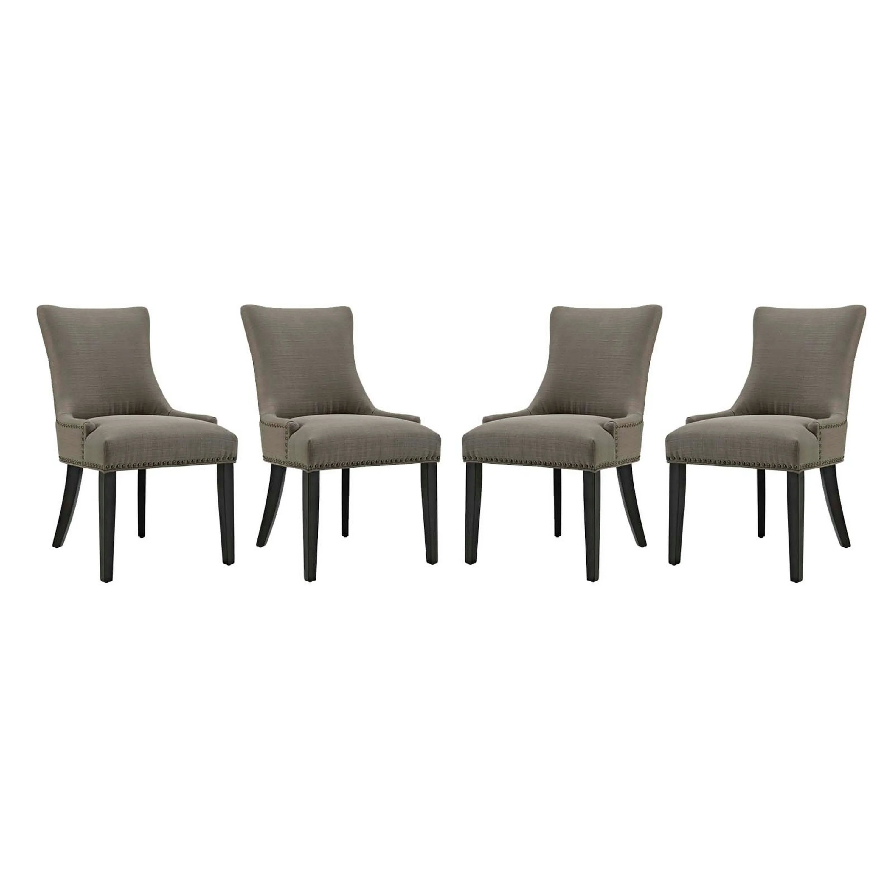 Marquis Dining Chair Fabric Set of 4-Benzara