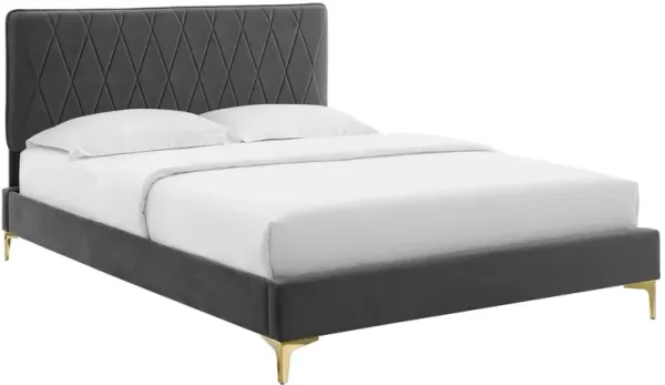 Modway - Phillipa Performance Velvet King Platform Bed
