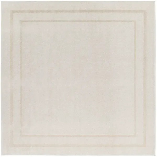 Nourison Essentials NRE02 Ivory/Gold 5' x Square Rug