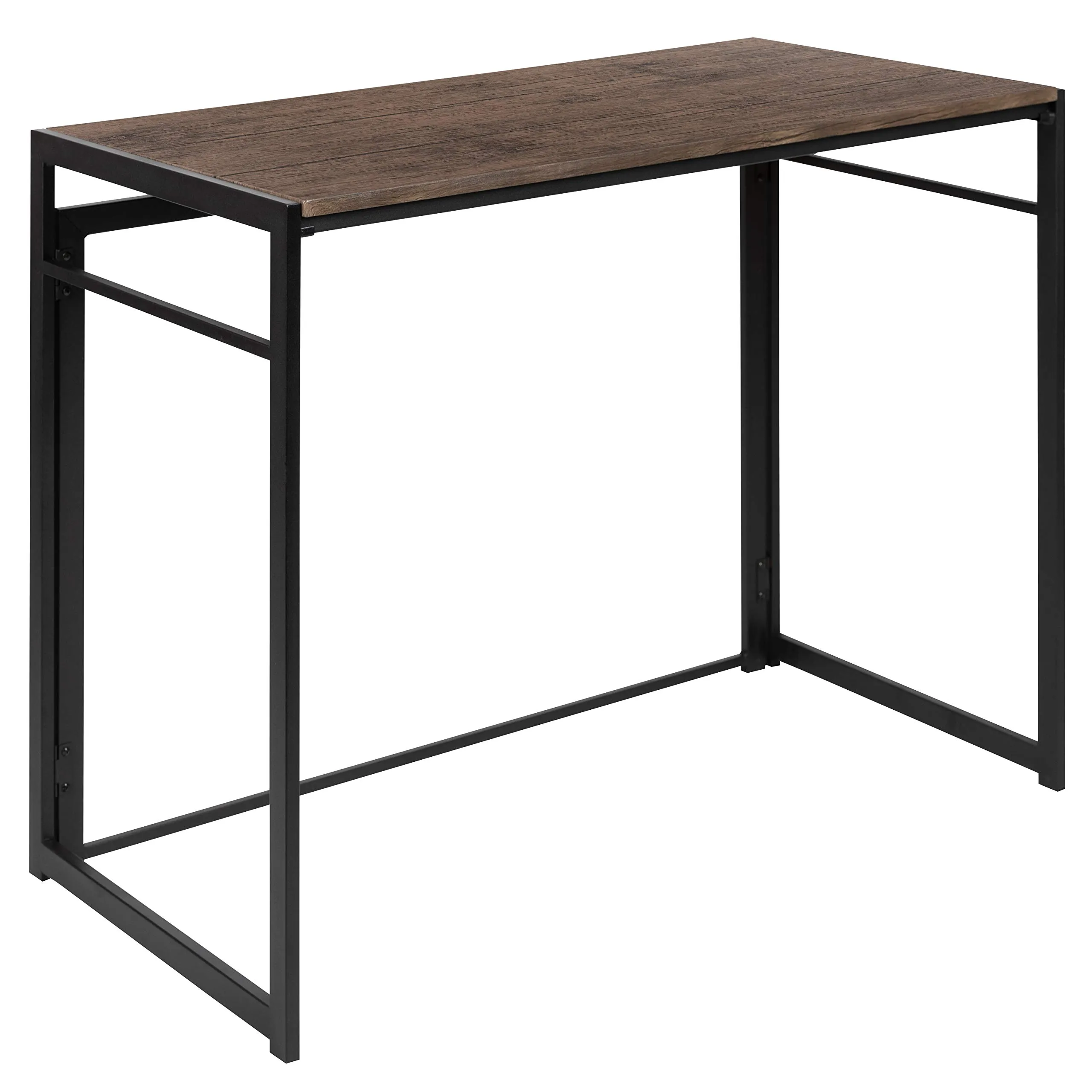 Flash Furniture Walker Rustic Home Office Folding Computer Desk - 40"