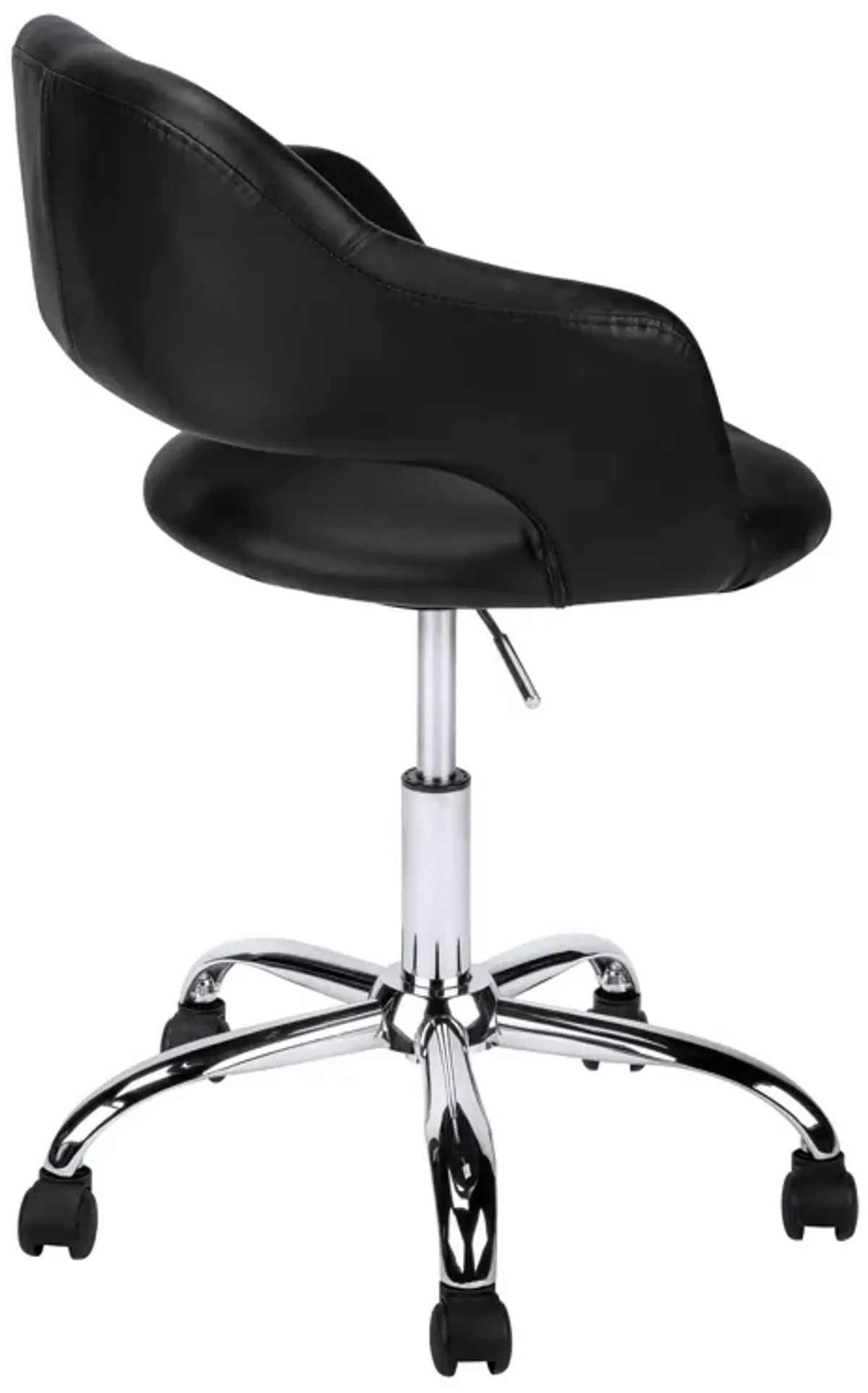 Monarch Specialties I 7298 Office Chair, Adjustable Height, Swivel, Ergonomic, Armrests, Computer Desk, Work, Metal, Pu Leather Look, Black, Chrome, Contemporary, Modern